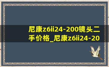 尼康z6ii24-200镜头二手价格_尼康z6ii24-200套机(黑帽seo引流公司)价格